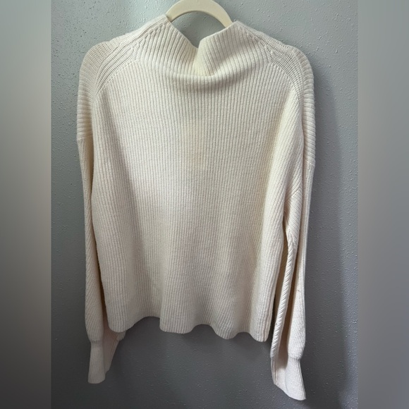 New A.L.C. Helena Ribbed Merino Wool Sweater in Off White Size Small - Picture 6 of 10